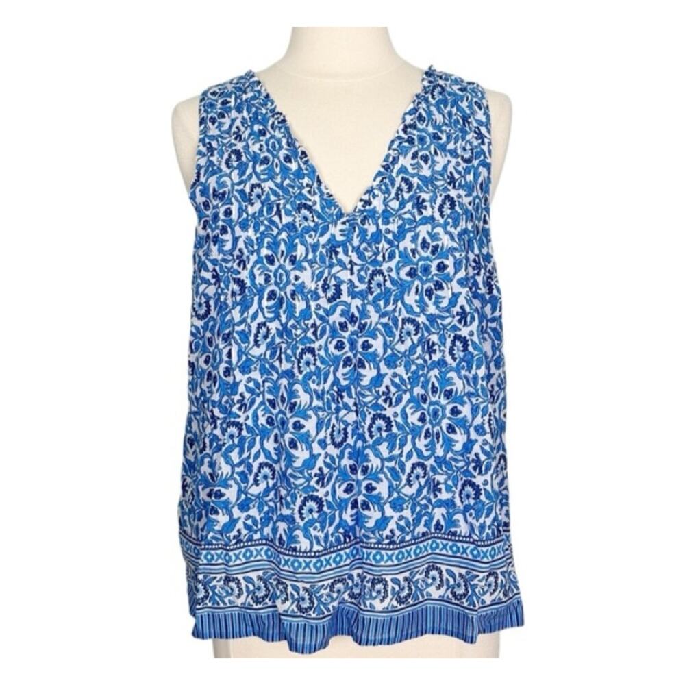 S Vineyard Vines cotton v neck top - Picture 2 of 7